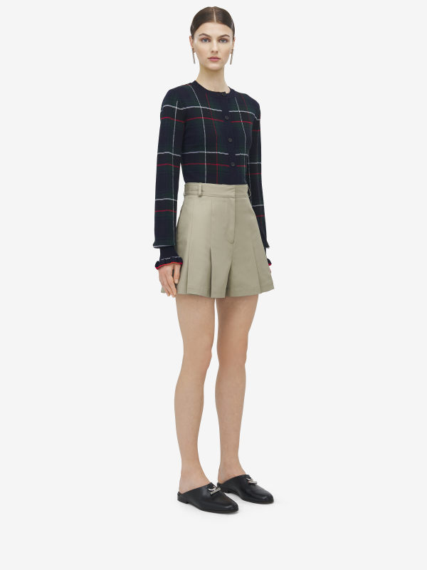 ALEXANDER MCQUEEN - Pleated Shorts - Item 832559QFABL2001